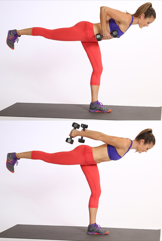 Warrior Three Triceps Extension Warrior Three Triceps Extension