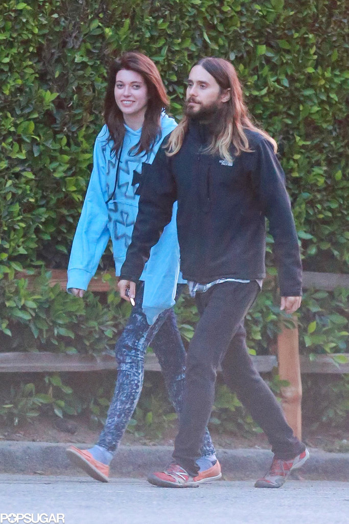 Jared Leto Hikes With a Mystery Brunette Before Jet-Setting