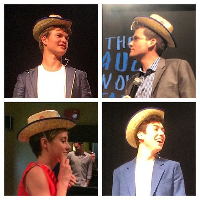 Who wore the hat best @thefaultmovie's Dallas stop? @anselelgort @johngreenwritesbooks #shailenewoodley or @natandalex? That's a wrap on #tfiostour for us! Thanks for following! -@mollygoodson
Source: Instagram user popsugar Who wore the hat best @thefaultmovie's Dallas stop? @anselelgort @johngreenwritesbooks #shailenewoodley or @natandalex? That's a wrap on #tfiostour for us! Thanks for following! -@mollygoodson
Source: Instagram user popsugar