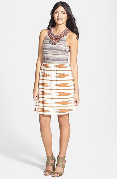Lucky Brand Mixed Media Dress Lucky Brand Mixed Media Dress