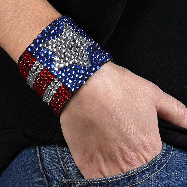 Patriotic Sparkly Cuff Patriotic Sparkly Cuff