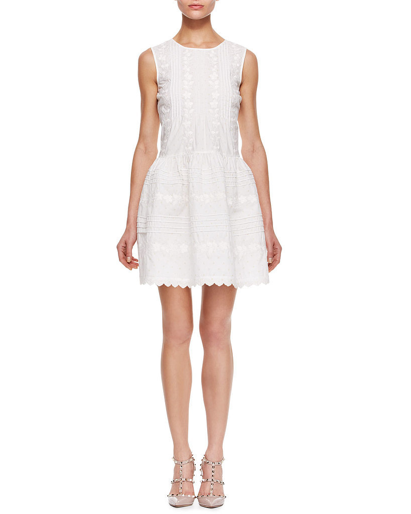 Red Valentino Sleeveless White Dress Red Valentino Sleeveless White Dress
