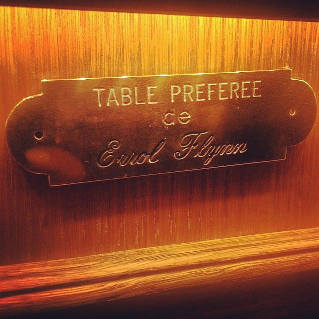 A little piece of movie history: at Cannes's oldest restaurant, L'Auberge Provencale, we were seated at legendary film actor Errol Flynn's favorite table.
A little piece of movie history: at Cannes's oldest restaurant, L'Auberge Provencale, we were seated at legendary film actor Errol Flynn's favorite table.