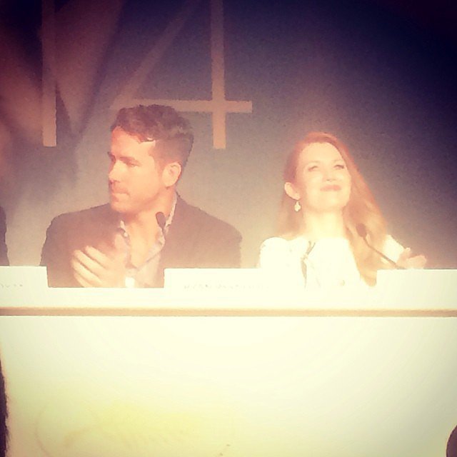 We caught a snap of Ryan Reynolds and Mireille Enos at the press conference for The Captive, where Ryan joked about the worst advice he ever got from a director: to avoid blinking!
We caught a snap of Ryan Reynolds and Mireille Enos at the press conference for The Captive, where Ryan joked about the worst advice he ever got from a director: to avoid blinking!