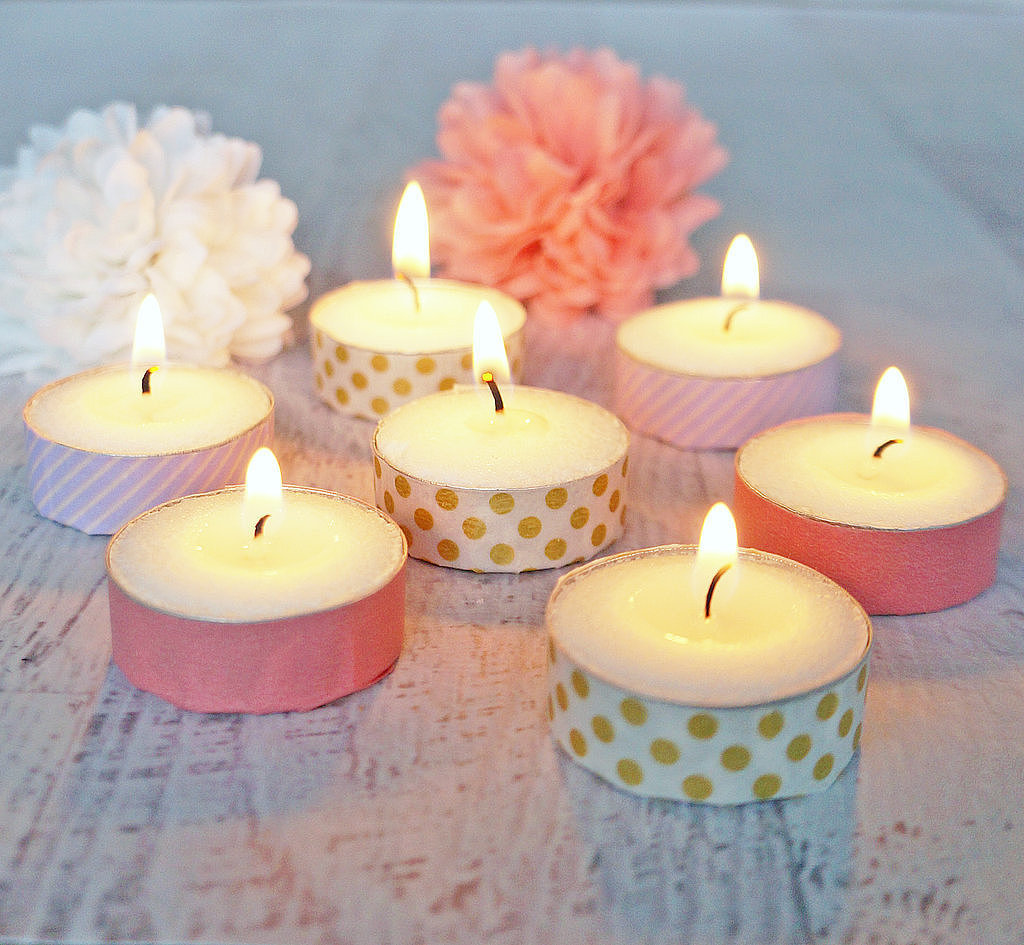 Washi-Tape Votives Washi-Tape Votives