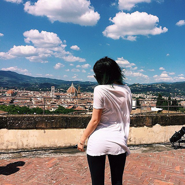 Kylie Jenner said "goodbye" to the gorgeous Italian countryside.
Source: Instagram user kyliejenner
