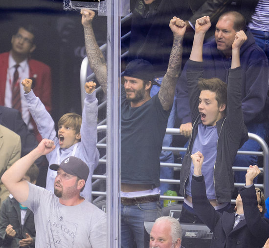David Beckham Has a Boys-Only Game Day With His Sons David Beckham Has a Boys-Only Game Day With His Sons