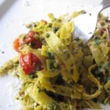 Pasta With Pesto and Roasted Tomatoes Recipe Pasta With Pesto and Roasted Tomatoes Recipe