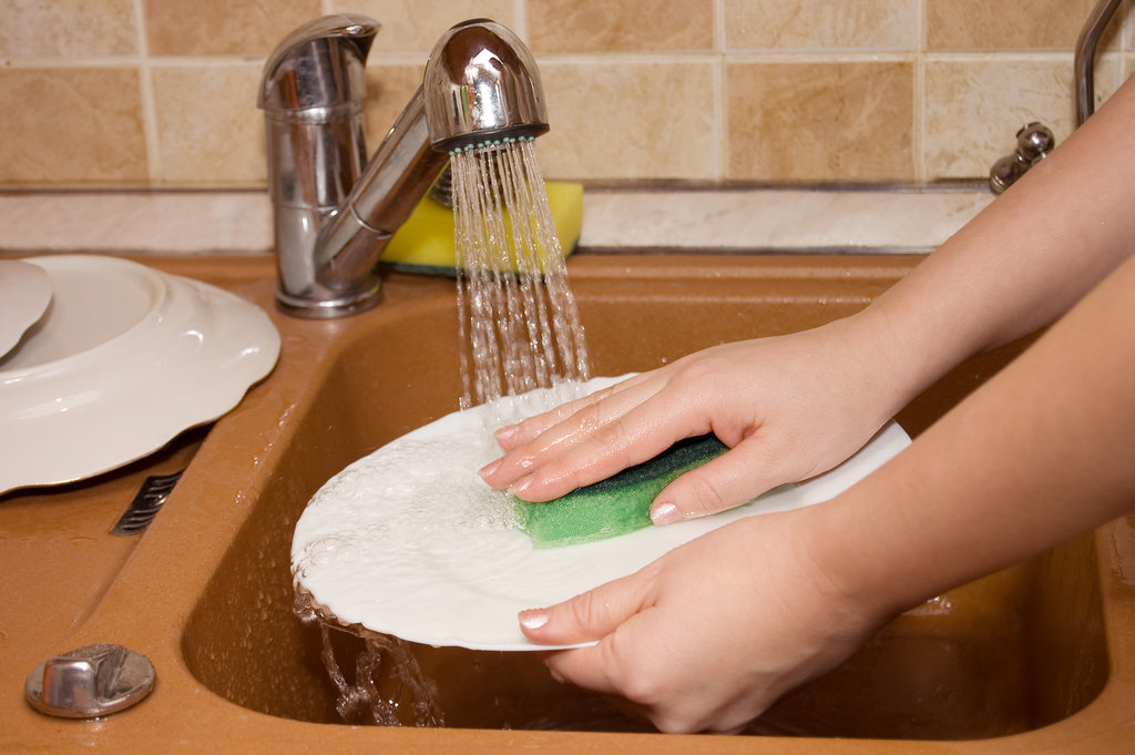 Mistake No. 12: Washing the dishes and your hair. Mistake No. 12: Washing the dishes and your hair.