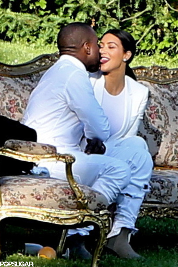 Kim and Kanye Show Silly and Sweet PDA on Their Honeymoon Kim and Kanye Show Silly and Sweet PDA on Their Honeymoon