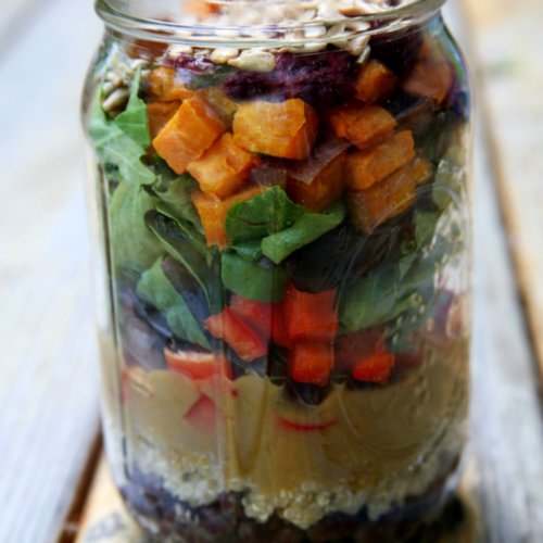 Roasted Sweet Potato and Quinoa Salad With Mango Balsamic Vinaigrette Roasted Sweet Potato and Quinoa Salad With Mango Balsamic Vinaigrette