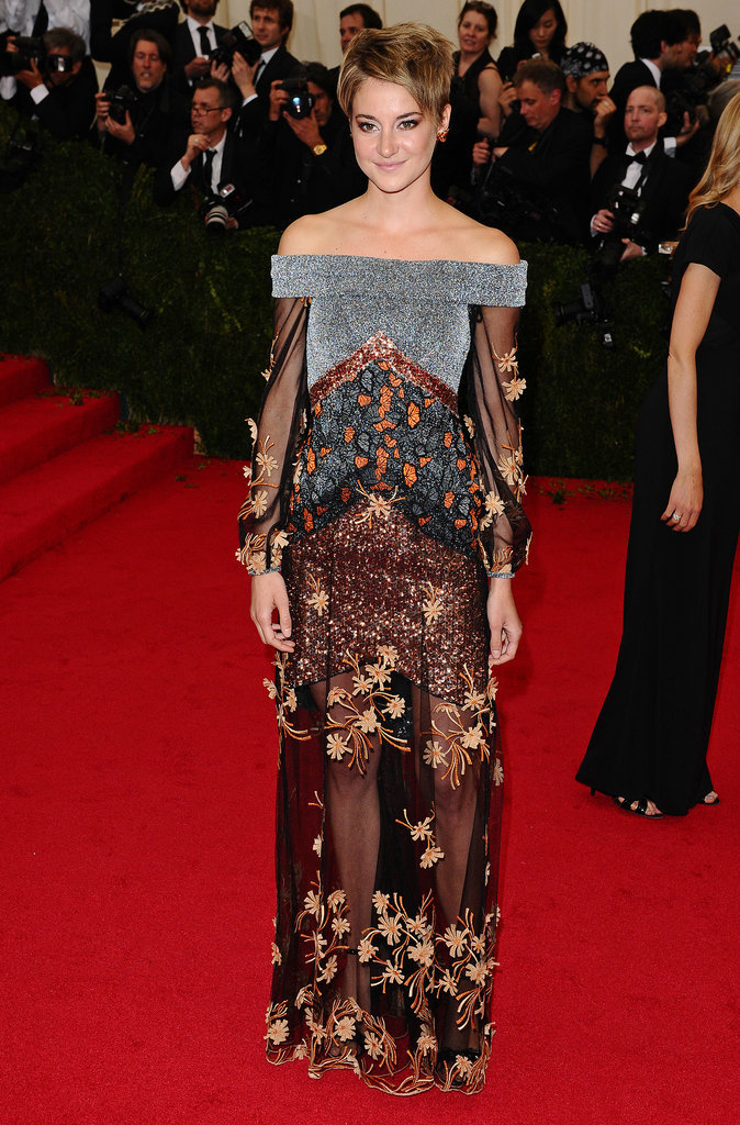 Shailene Woodley in Rodarte at the 2014 Met Gala Shailene Woodley in Rodarte at the 2014 Met Gala