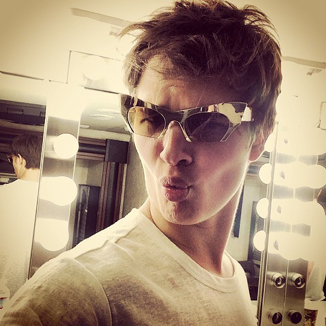 Or does some serious Blue Steel. Or does some serious Blue Steel.
