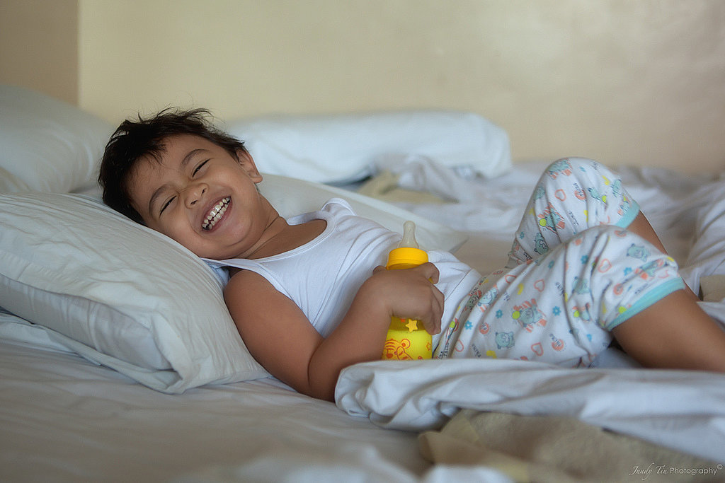 The later you go to bed at night, the earlier your child will wake up in the morning. The later you go to bed at night, the earlier your child will wake up in the morning.