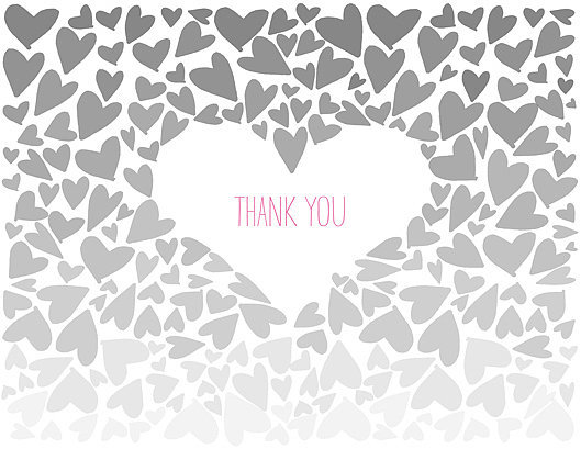 Ombre Thank You Card Ombre Thank You Card