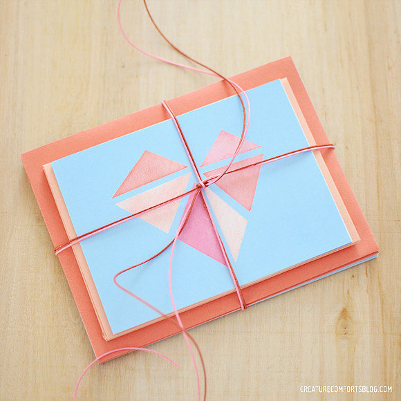 Geo Heart Thank You Card Geo Heart Thank You Card