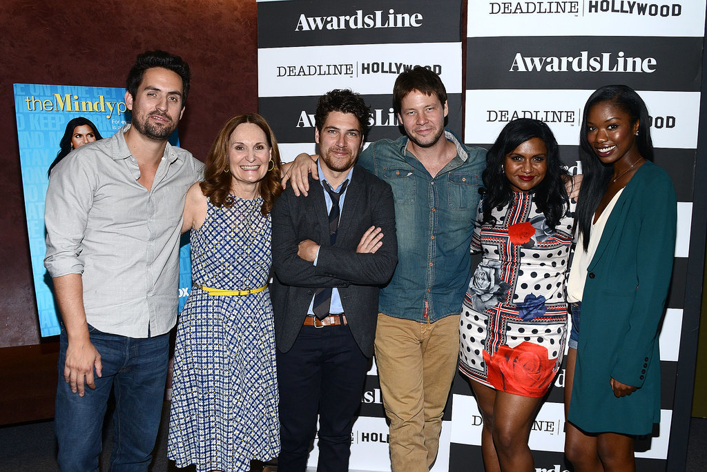 The Mindy Project's Ed Weeks, Beth Grant, Adam Pally, Ike Barinholtz, Mindy Kaling, and Xosha Roquemore got close at a screening on Thursday in LA.
The Mindy Project's Ed Weeks, Beth Grant, Adam Pally, Ike Barinholtz, Mindy Kaling, and Xosha Roquemore got close at a screening on Thursday in LA.