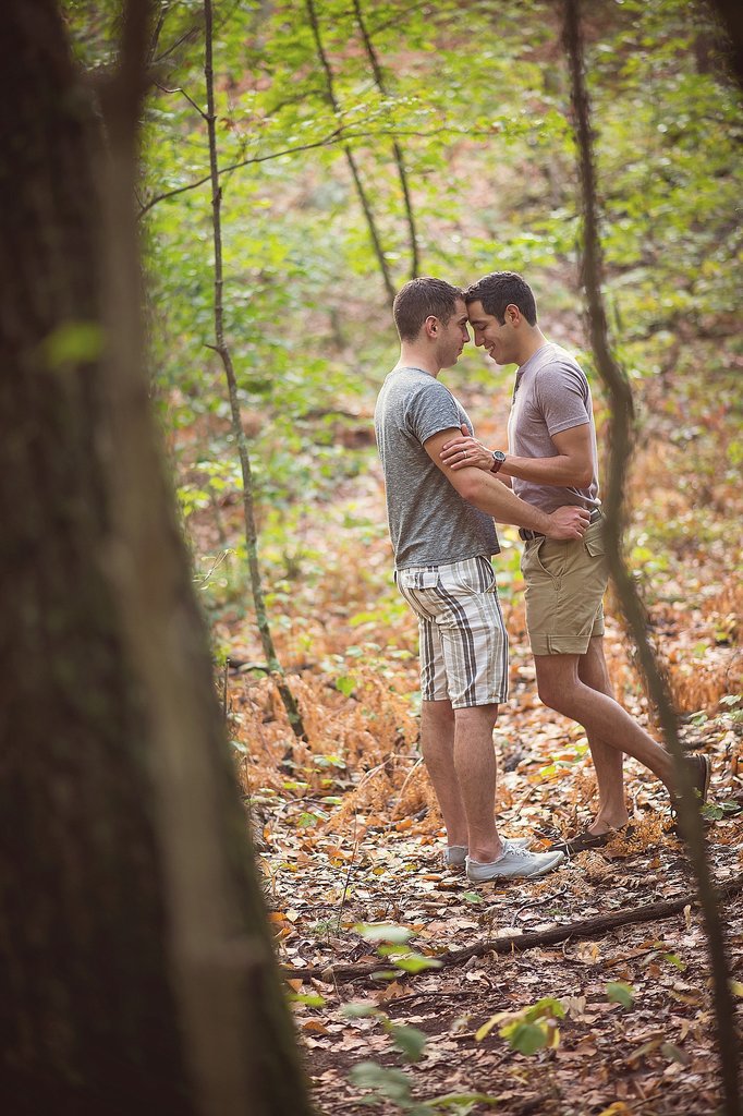 Outdoor Gay Engagement Shoot In Massachusetts Popsugar