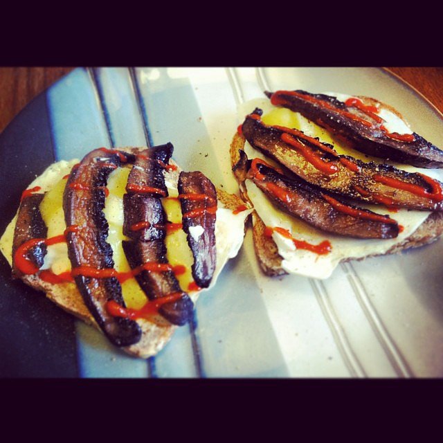 Grilled Portabello and Egg Grilled Portabello and Egg