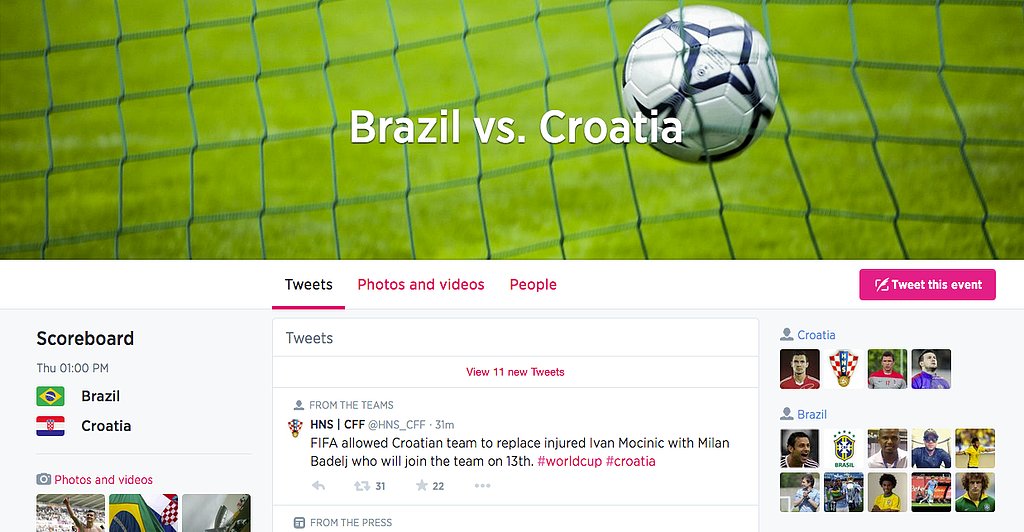 Follow custom timelines for each individual game on Twitter. Follow custom timelines for each individual game on Twitter.