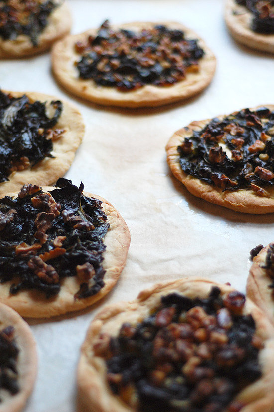 Spanish Pizza With Swiss Chard and Walnuts Spanish Pizza With Swiss Chard and Walnuts