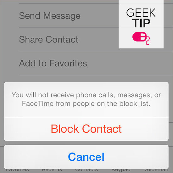 Block an annoying texter. Block an annoying texter.