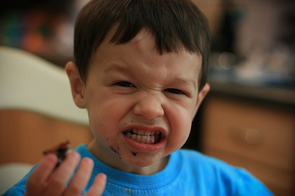 "Just try one bite." "Just try one bite."