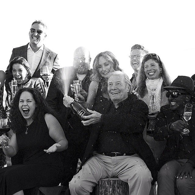 Jacques Pépin Led the Champagne Shower Jacques Pépin Led the Champagne Shower
