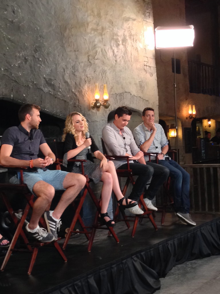 Evanna Lynch explained that Diagon Alley is as much for fans of the Harry Potter films as it is for fans of the book series. She said, "You can just walk through the books in this land."
Evanna Lynch explained that Diagon Alley is as much for fans of the Harry Potter films as it is for fans of the book series. She said, "You can just walk through the books in this land."