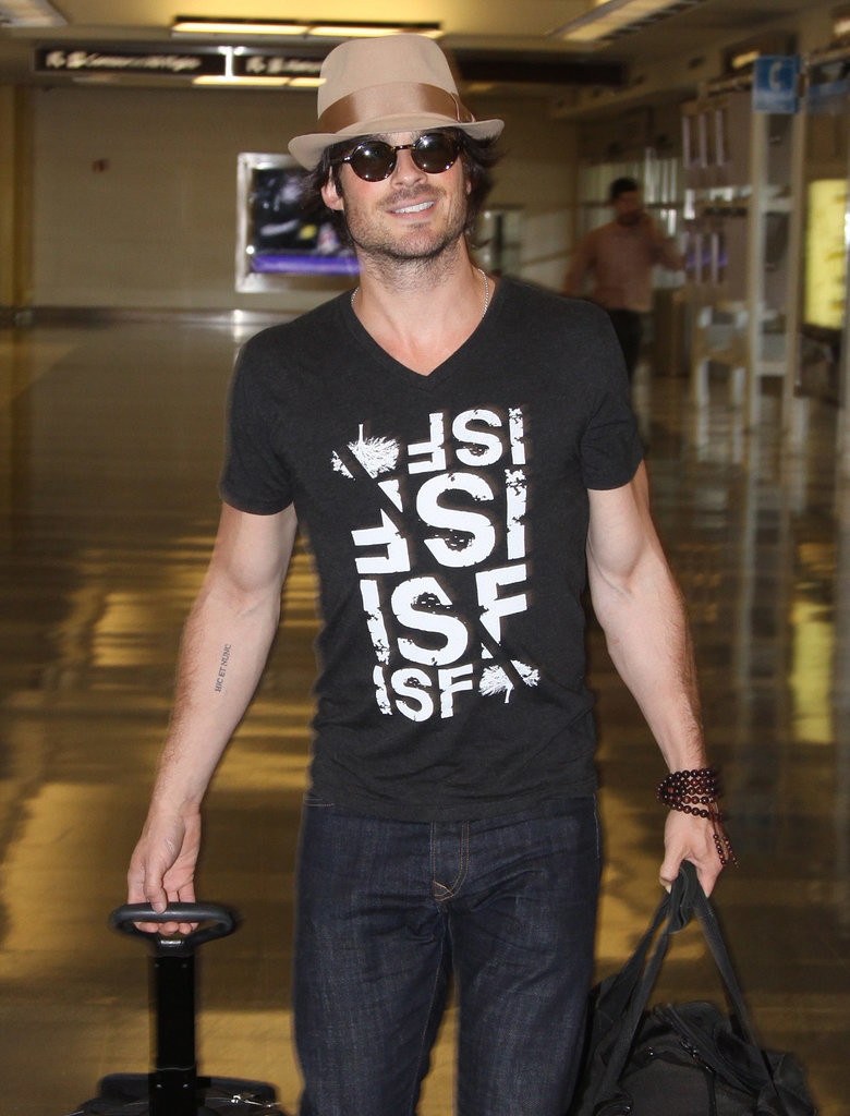 Ian Somerhalder smoldered his way into Washington D.C. on Monday.
Ian Somerhalder smoldered his way into Washington D.C. on Monday.