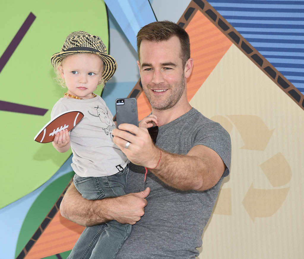 James Van Der Beek took a selfie with his son Joshua at an event in LA on Tuesday.
James Van Der Beek took a selfie with his son Joshua at an event in LA on Tuesday.