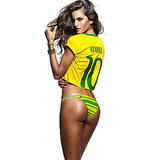 Brazilian Supermodels Show Sexy Team Spirit For the World Cup!