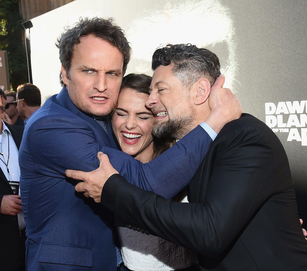 On Thursday, Jason Clarke, Keri Russell, and Andy Serkis laughed at the Dawn of the Planet of the Apes premiere in San Francisco.
On Thursday, Jason Clarke, Keri Russell, and Andy Serkis laughed at the Dawn of the Planet of the Apes premiere in San Francisco.