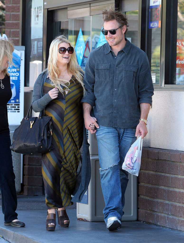 Jessica and Eric looked like the picture of happiness as they stopped for snacks at an LA convenience store in January 2012.
Jessica and Eric looked like the picture of happiness as they stopped for snacks at an LA convenience store in January 2012.