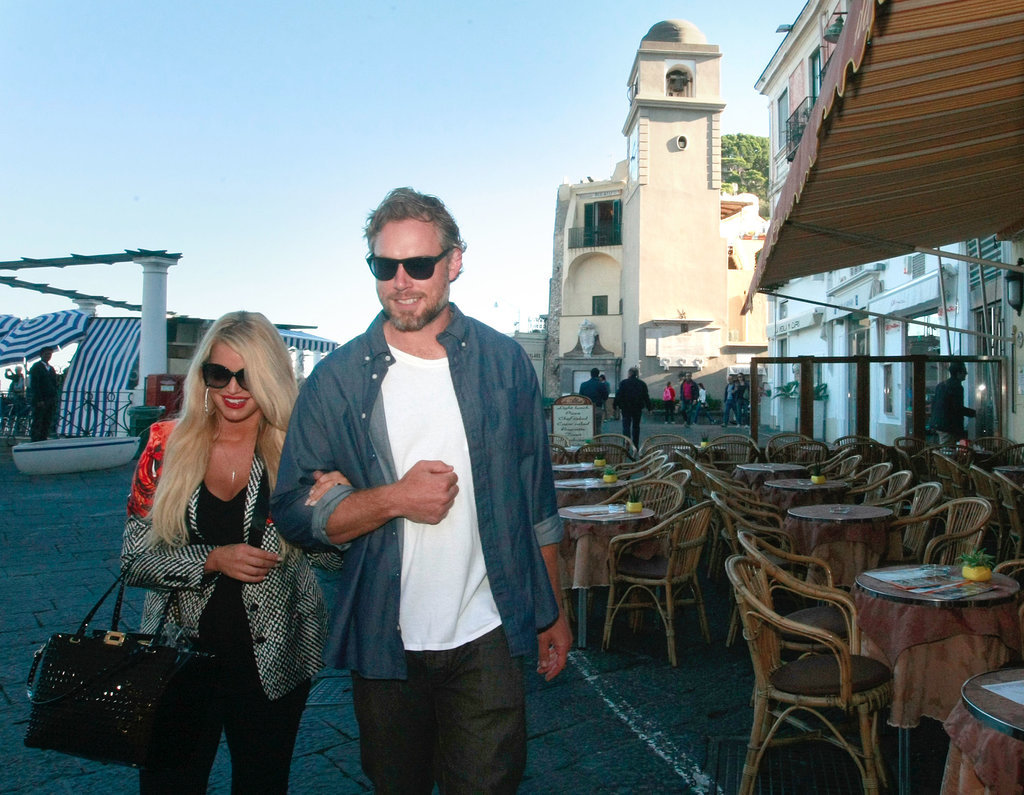 Eric and Jessica walked arm in arm during a vacation in Italy in October 2013.
Eric and Jessica walked arm in arm during a vacation in Italy in October 2013.
