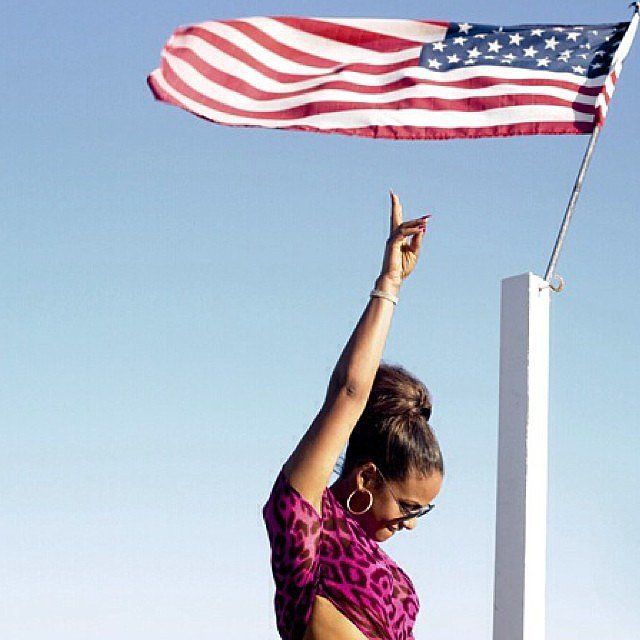 Christina Milian posed with a US flag.
Source: Instagram user christinamilian
Christina Milian posed with a US flag.
Source: Instagram user christinamilian