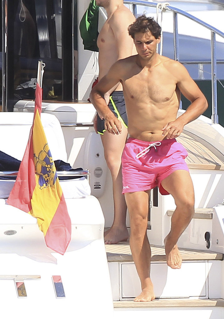 Shirtless Rafael Nadal Doesn't Seem Too Upset by His Wimbledon Loss Shirtless Rafael Nadal Doesn't Seem Too Upset by His Wimbledon Loss