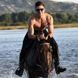Zac Efron Riding a Horse Shirtless in Italy Zac Efron Riding a Horse Shirtless in Italy