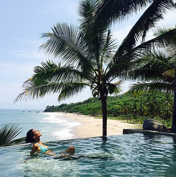 Alessandra Ambrosio took some time off poolside.  Source: Instagram user alessandraambrosio 