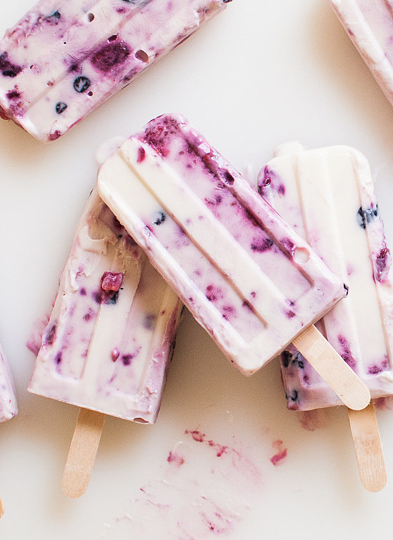 Roasted Berry and Honey Yogurt Pops Roasted Berry and Honey Yogurt Pops