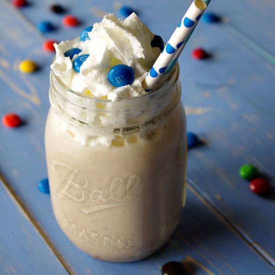 M&M and Cookie Dough Milkshake Recipe M&M and Cookie Dough Milkshake Recipe