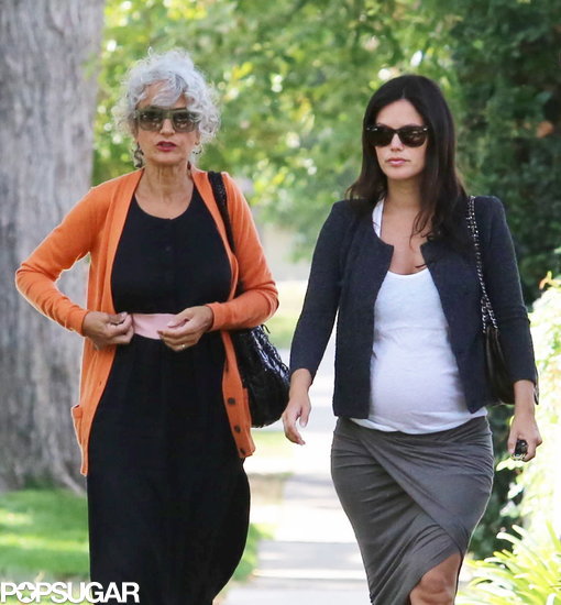 Pregnant Rachel Bilson Walking With Her Mom In La Popsugar Celebrity