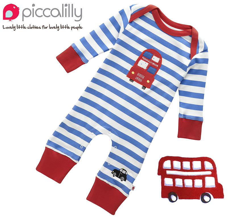 How sweet is Babipur's Piccalilly Organic Cotton London Bus Playsuit ($34) — either for a baby who lives in London or one whose parents aspire to do so?
How sweet is Babipur's Piccalilly Organic Cotton London Bus Playsuit ($34) — either for a baby who lives in London or one whose parents aspire to do so?