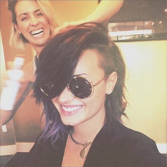 Daring Demi Lovato Makes Her Hair Even Bolder With an Asymmetrical Lob Daring Demi Lovato Makes Her Hair Even Bolder With an Asymmetrical Lob