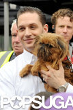 Hardy Playing With Puppies Most