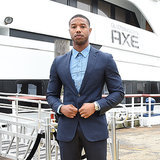 Michael B. Jordan Says Yes to Red Lipstick, No to Nail Art