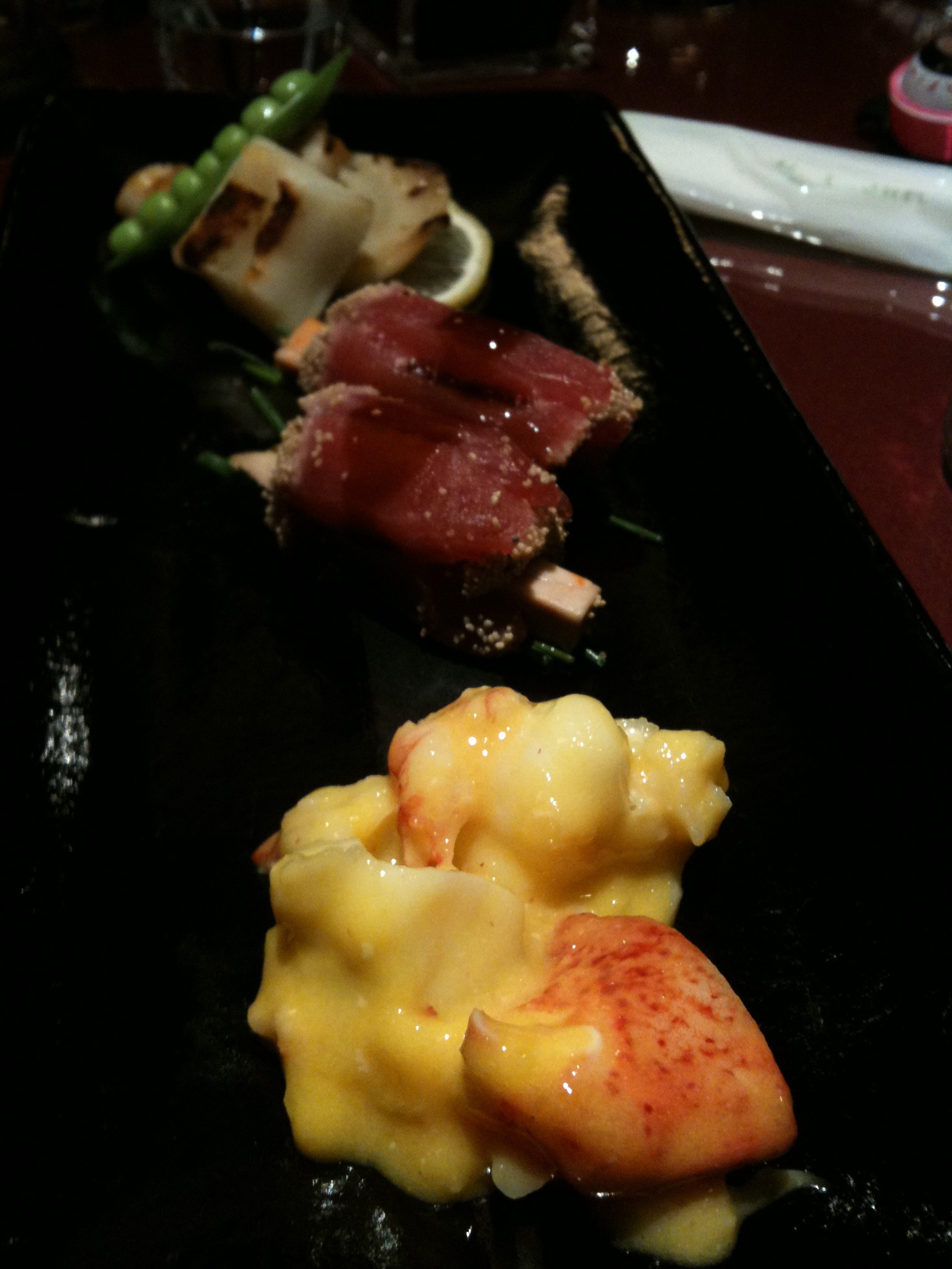Lobster, Squid, I don't remember the middle one Lobster, Squid, I don't remember the middle one