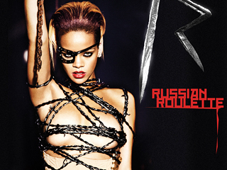 Rihanna's first new single ''Russian Roulette'' poster