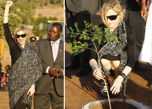 Madonna breaks Ground on Girls School in Malawi
