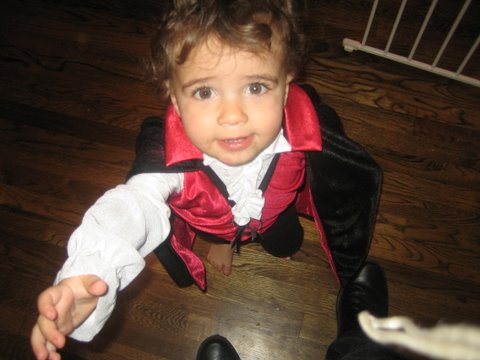 The Lil Vampire Wants His Candy Now!